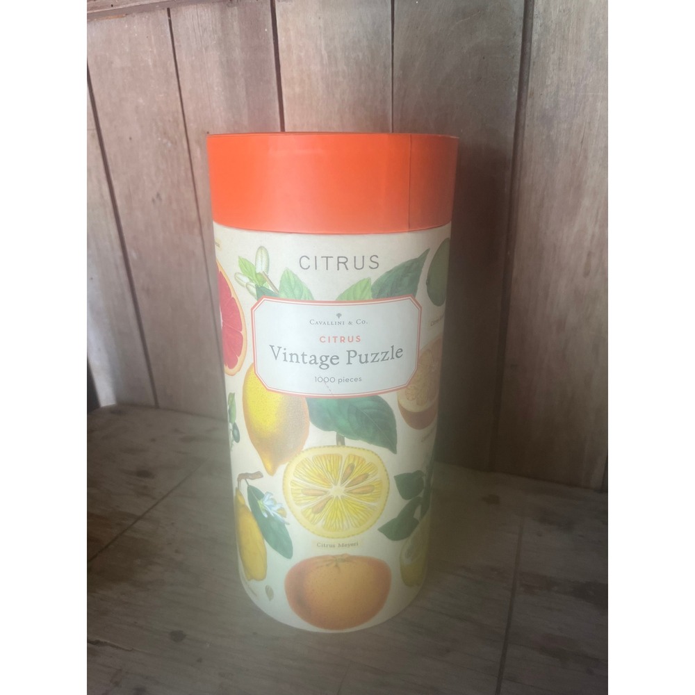Cavallini & Co Citrus Vintage Puzzle 1000‎ Pieces Botanical Fruit Illustration